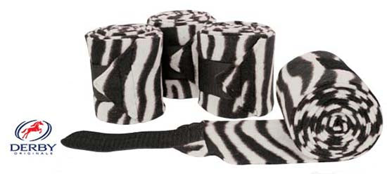 Animal Zebra Print Polo Wraps by Derby Originals