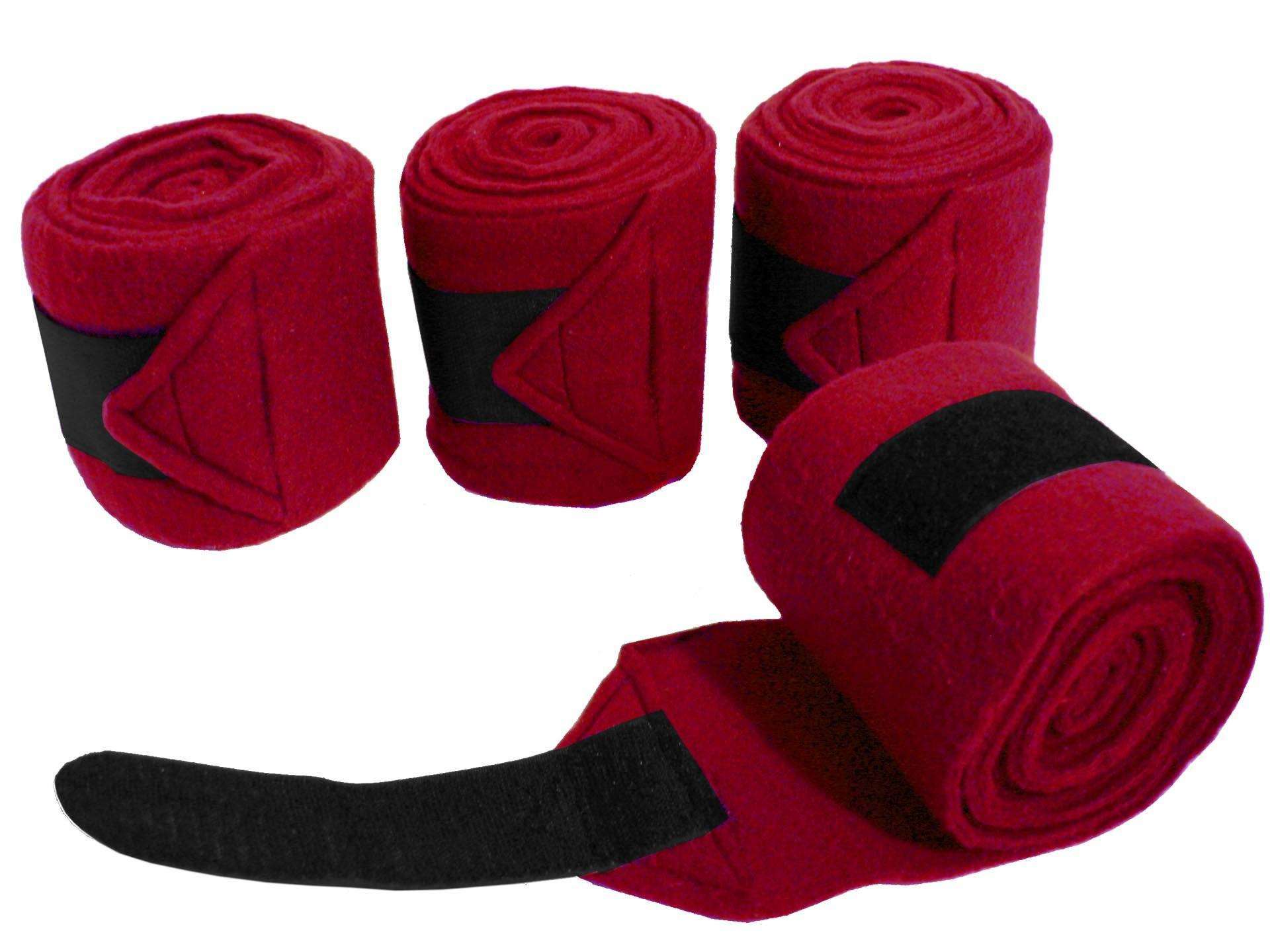 Derby Originals Polo Wraps Set of 4 Bandages Red multiple