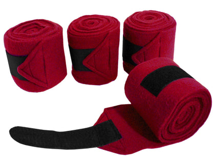 Derby Originals Polo Wraps Set of 4 Bandages Red multiple