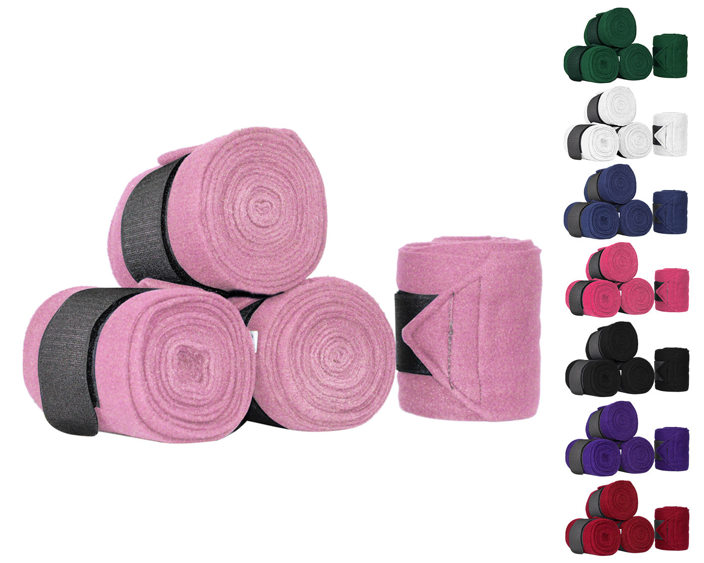 Derby Originals Polo Wraps Set of 4 Bandages Pink Swatch