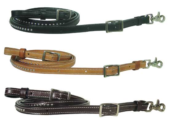 Tahoe Barrel Reins with Spots - USA Leather