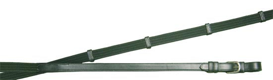 USA Leather Flat Web Reins with Buckles 