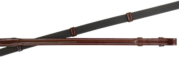 Premium Raised Leather Web Reins for English Bridles