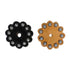 Leather Rosettes with Spots 1.5 inch Lot of 6
