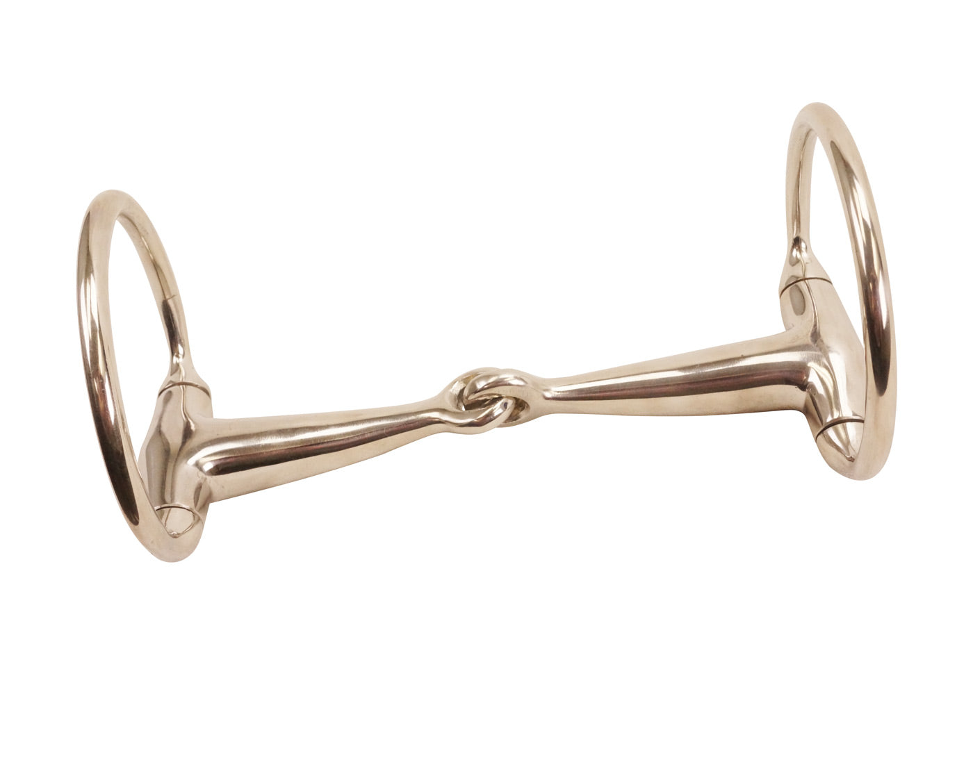 Stainless Steel Eggbutt Snaffle Bit by Derby Originals curve