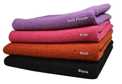 Tahoe Tack Heavy-Duty Solid Color  Pure New Zealand Wool Saddle Blanket Colors