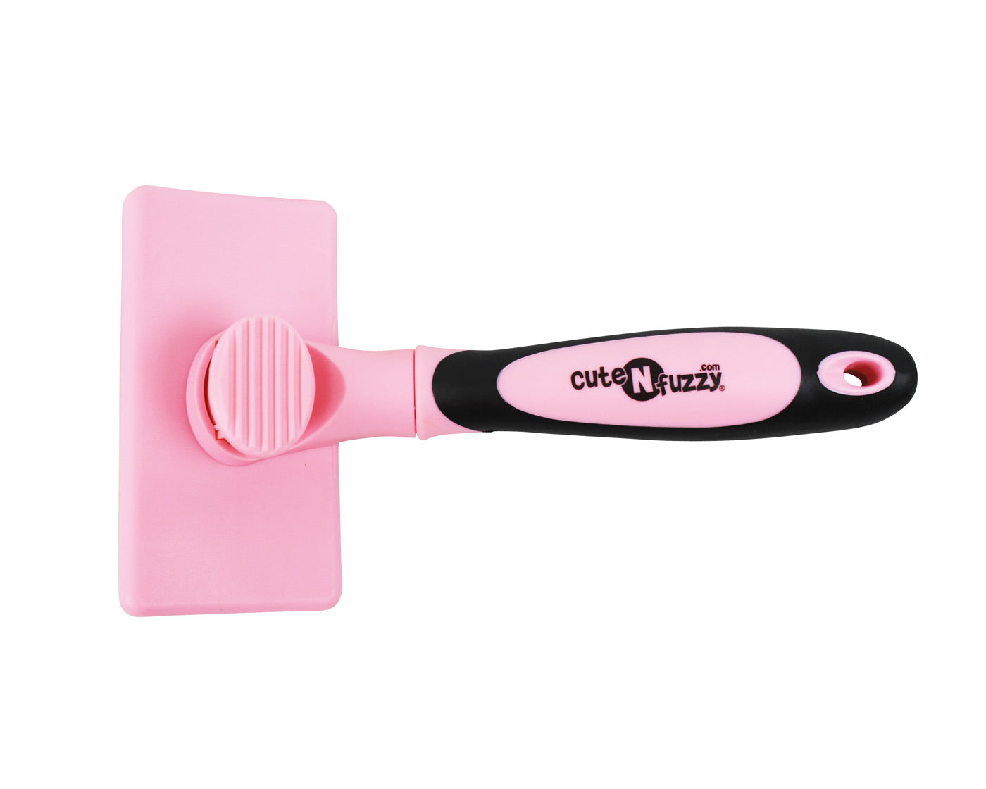 Self Cleaning Pet Slicker Brush by cuteNfuzzy® Pink Color