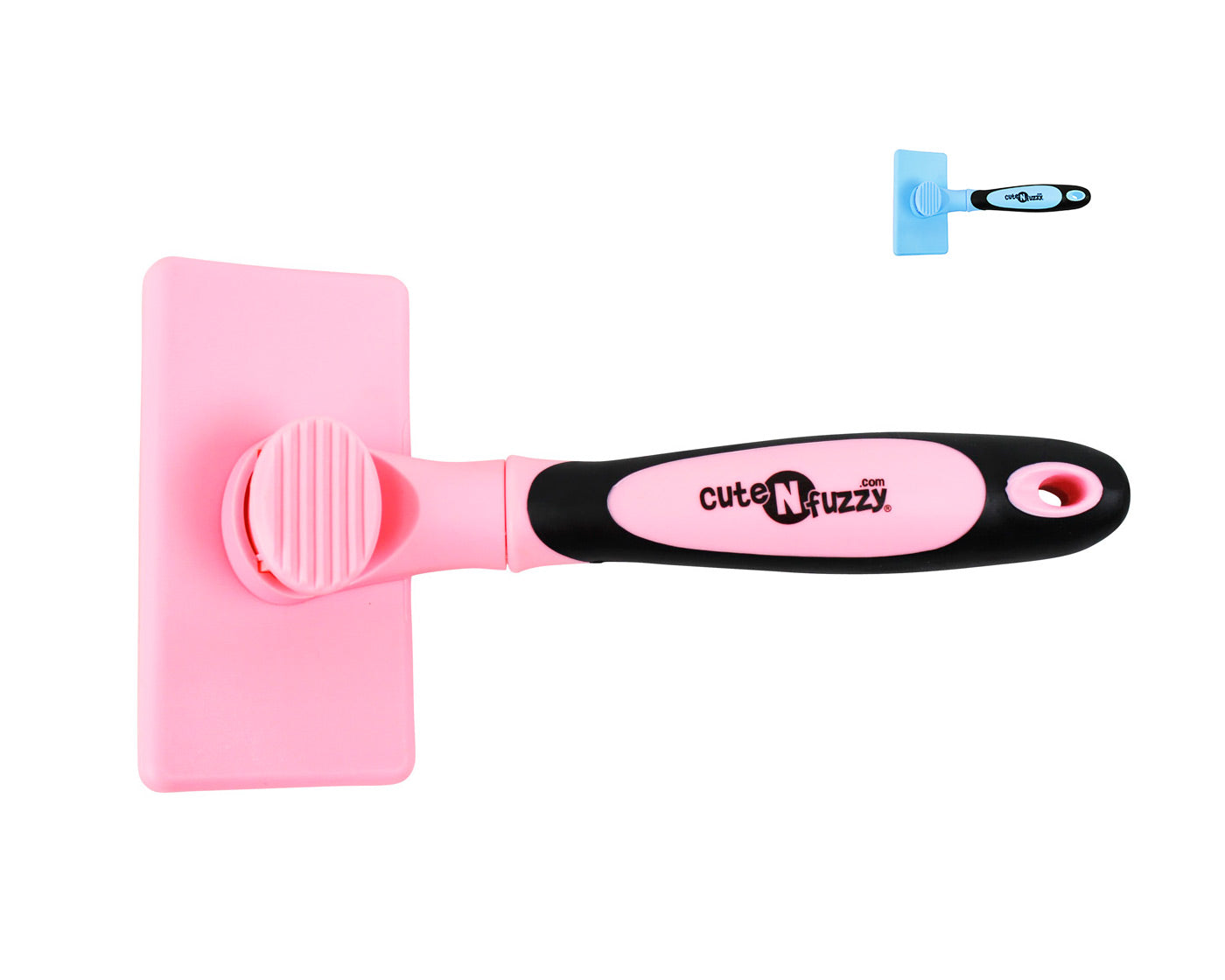 Self Cleaning Pet Slicker Brush by cuteNfuzzy® Pink Color Set