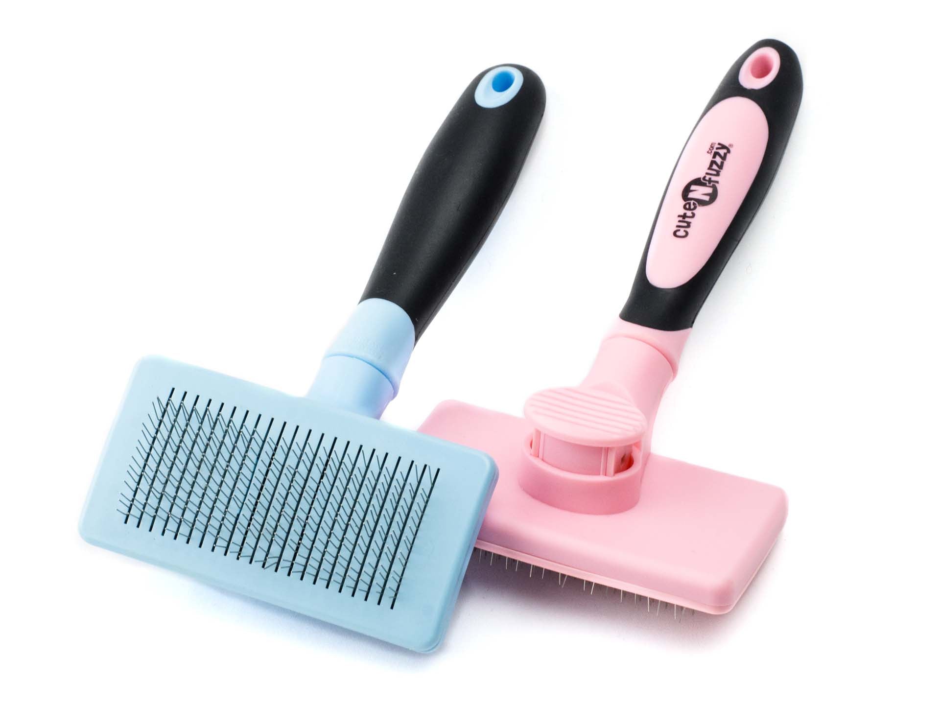 Self Cleaning Pet Slicker Brush by cuteNfuzzy® Main Image