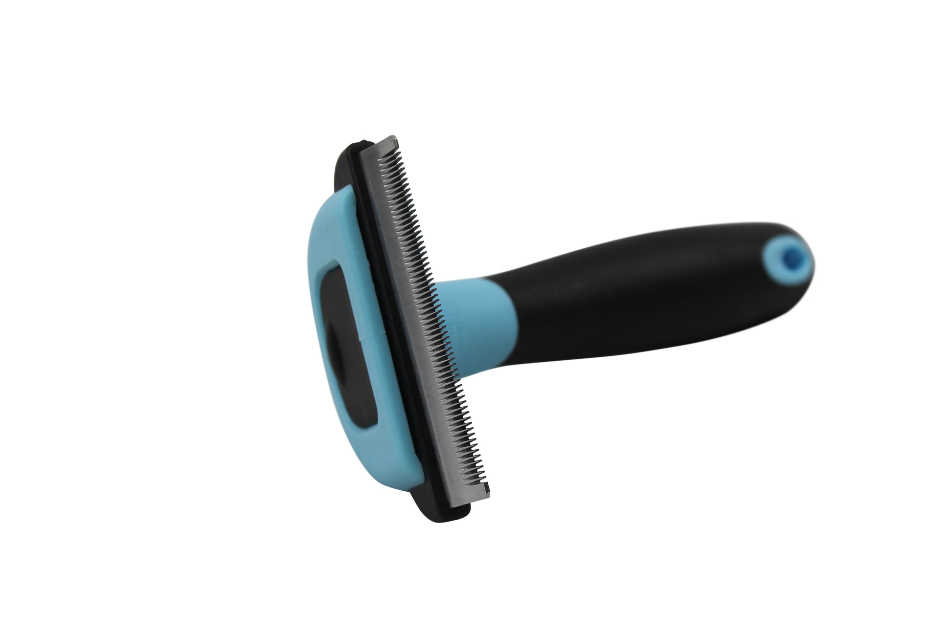 Blue Color Side View Deshedding Pet Grooming Comb in Sizes by cuteNfuzzy® 