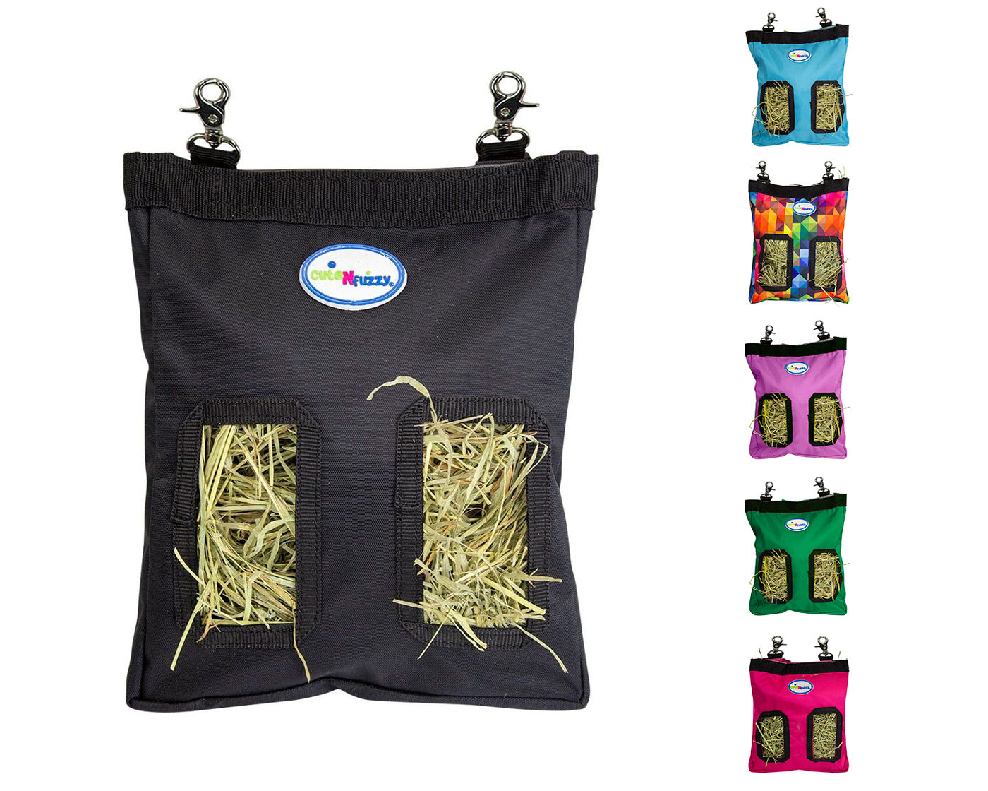 CuteNfuzzy Small Hay Bag for Guinea Pigs and Rabbits with 6 Month Warranty 