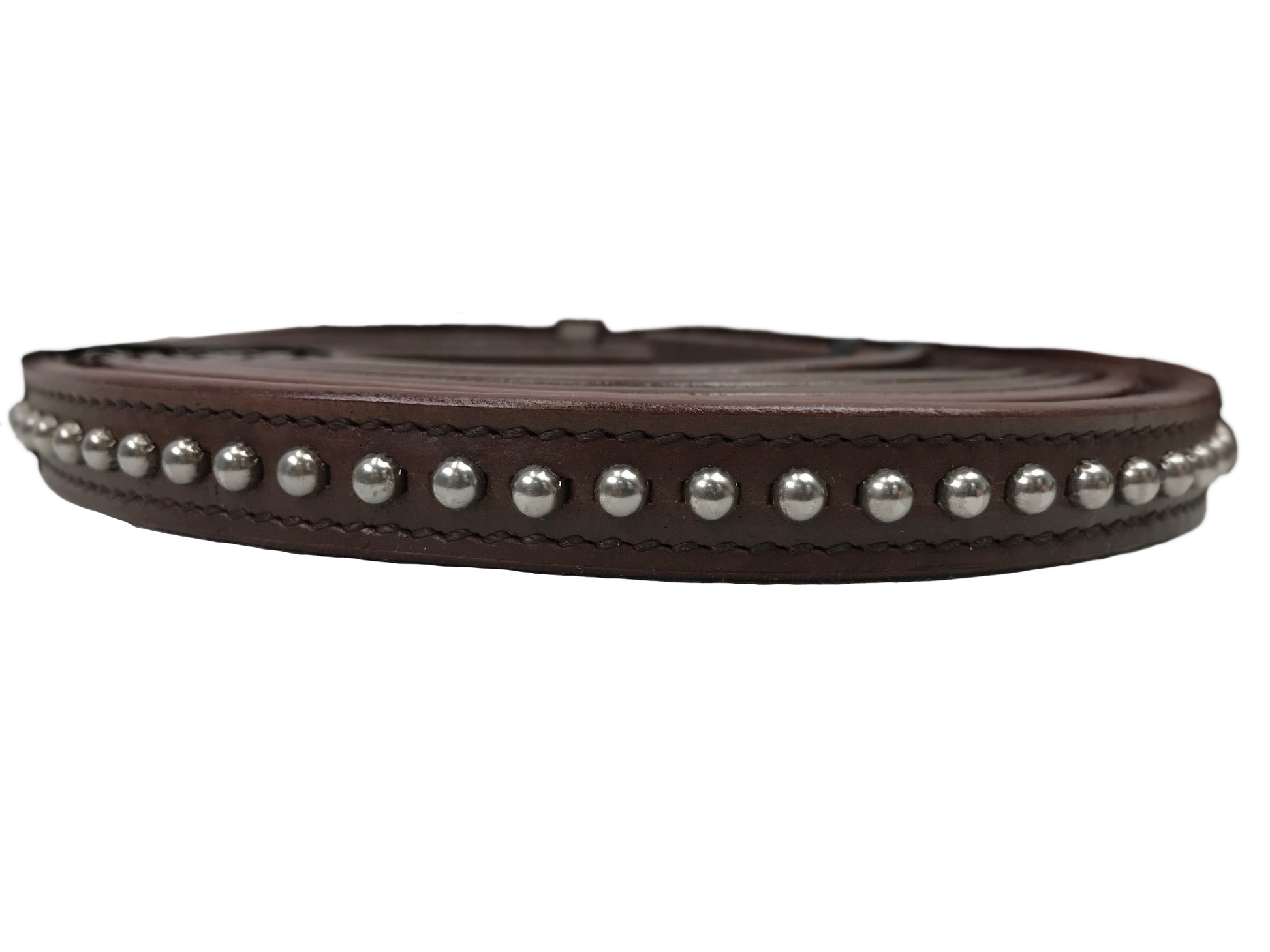 Tahoe Tack Silver Texas Star Spots Leather Western Horse Split Reins with Buckle Bit Ends 