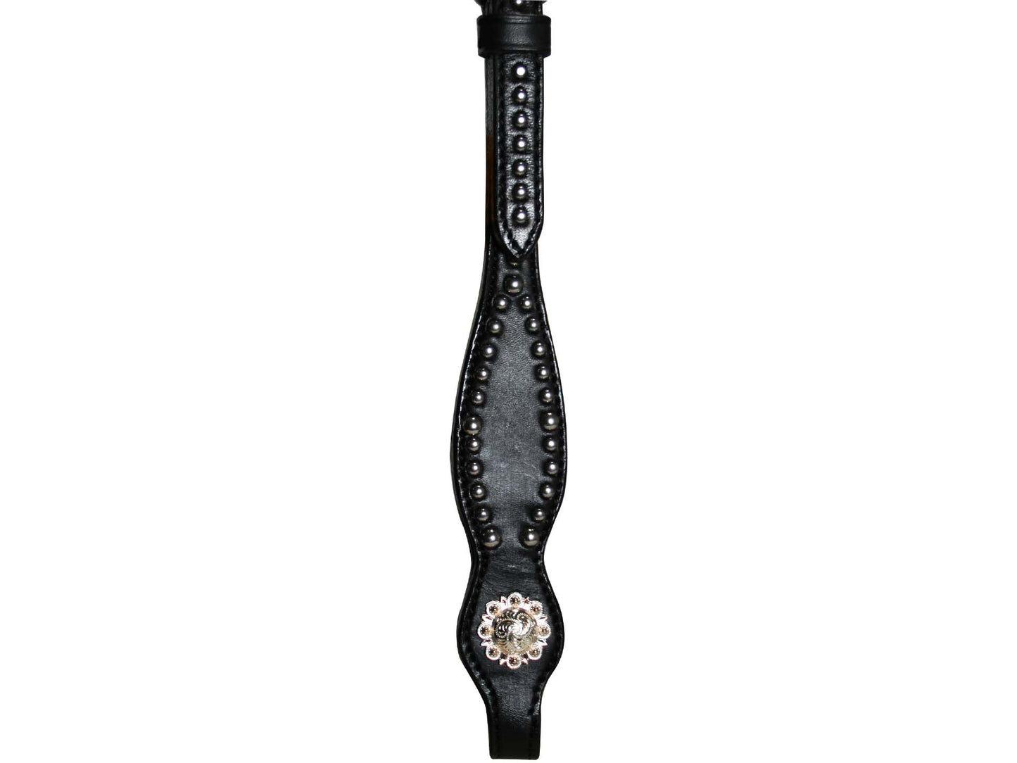 Tahoe Tack Starry Night Show Studded Western Browband Headstall with Matching Reins Cheek