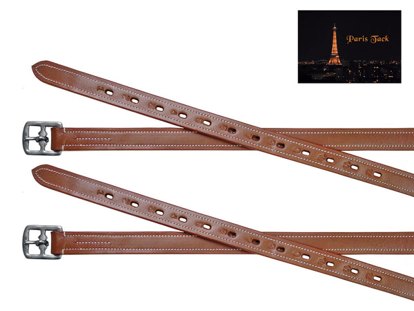 Paris Tack Super Soft Triple Layer Schooling 1" Wide English Stirrup Leathers for Daily Use