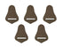 Leather Strap Holder for Western Saddle - Set of 5