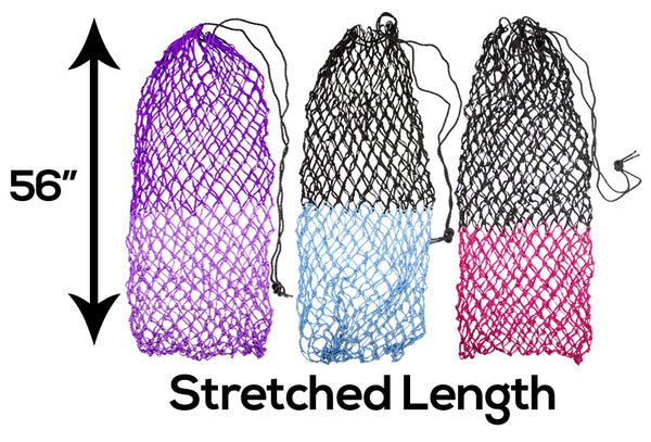 Derby Originals 56” Superior Slow Feed Soft Mesh Hanging Hay Net for Horses - Set of 2
