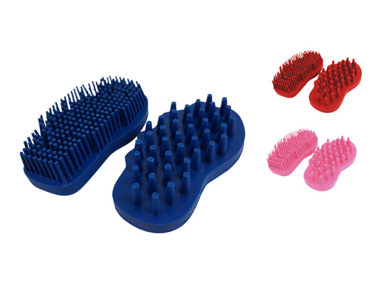 Easy Super Grip Rubber Groomer & Cleaner 2 Pc. Set Large