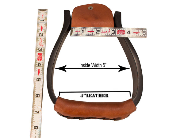 Tahoe Tack Black Engraved Adult Western Show Stirrups for Western Saddles