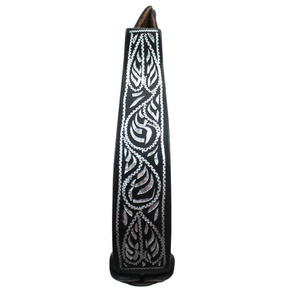Tahoe Tack Black Engraved Adult Western Show Stirrups for Western Saddles Side
