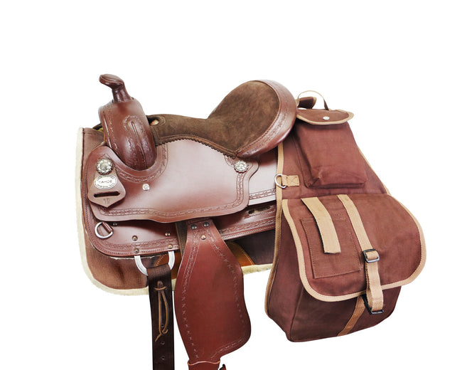 Canvas saddle shop bags horse