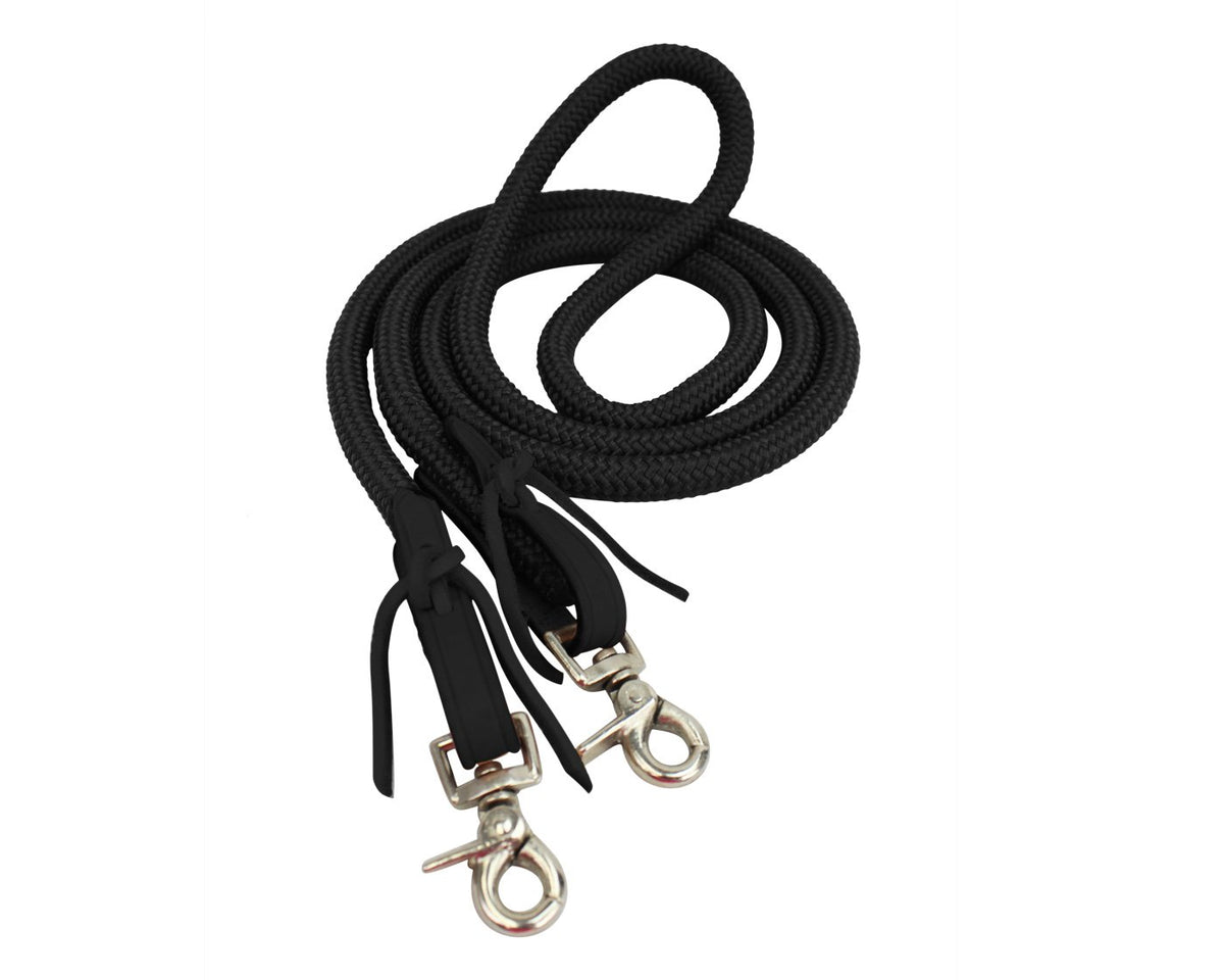 Tahoe Nylon Barrel Reins Black Color