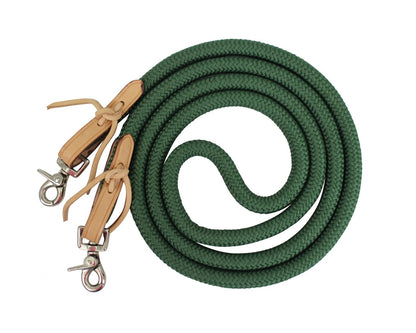 Tahoe Nylon Barrel Reins Green Color
