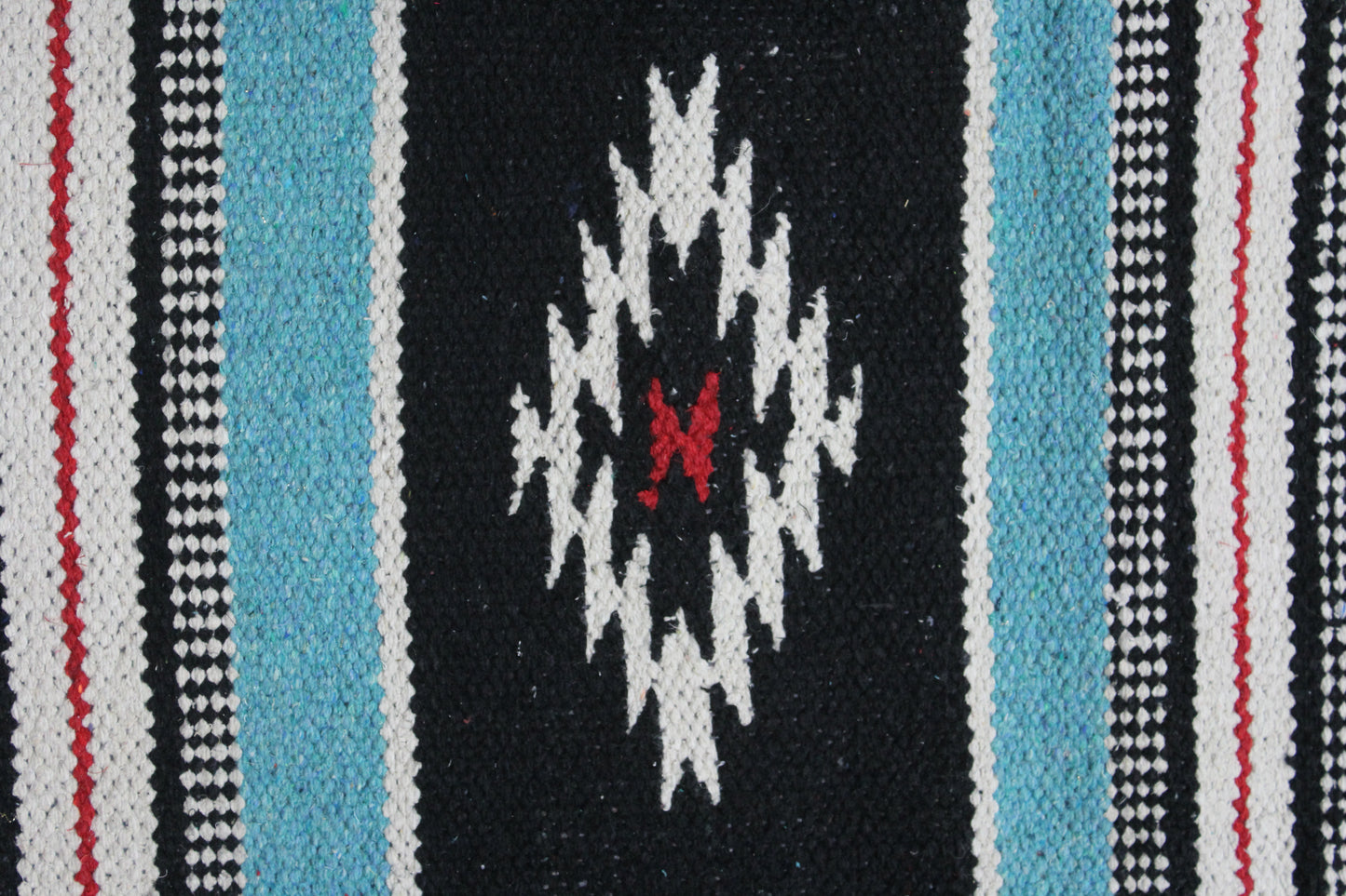 Tahoe Tack Navajo Multicolored Handwoven Acrylic  black white