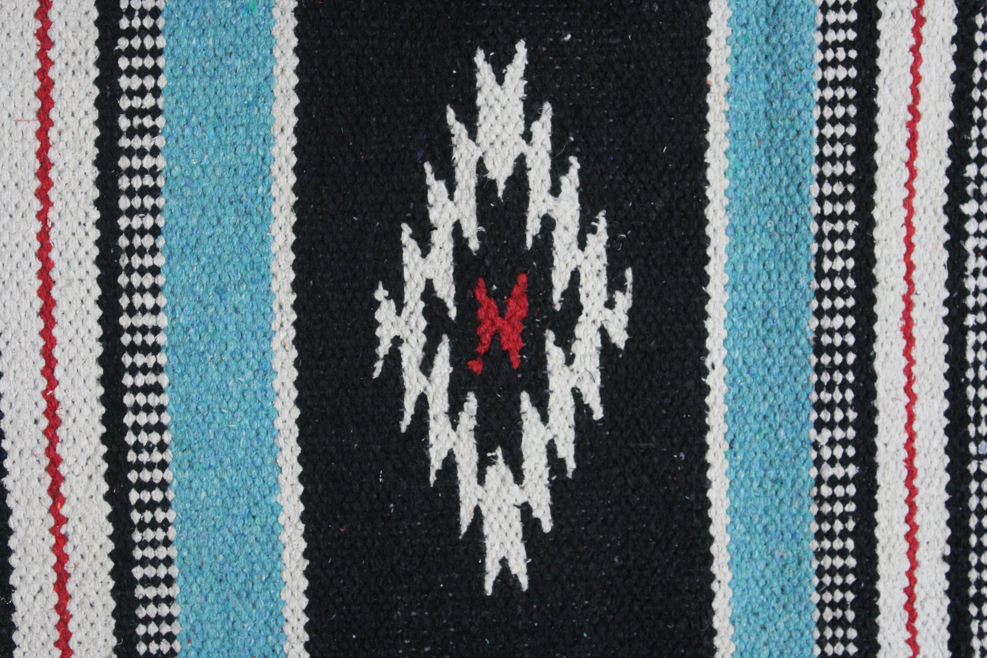 Tahoe Tack Navajo Multicolored Handwoven Acrylic  black white