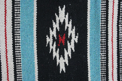 Tahoe Tack Navajo Multicolored Handwoven Acrylic  black white