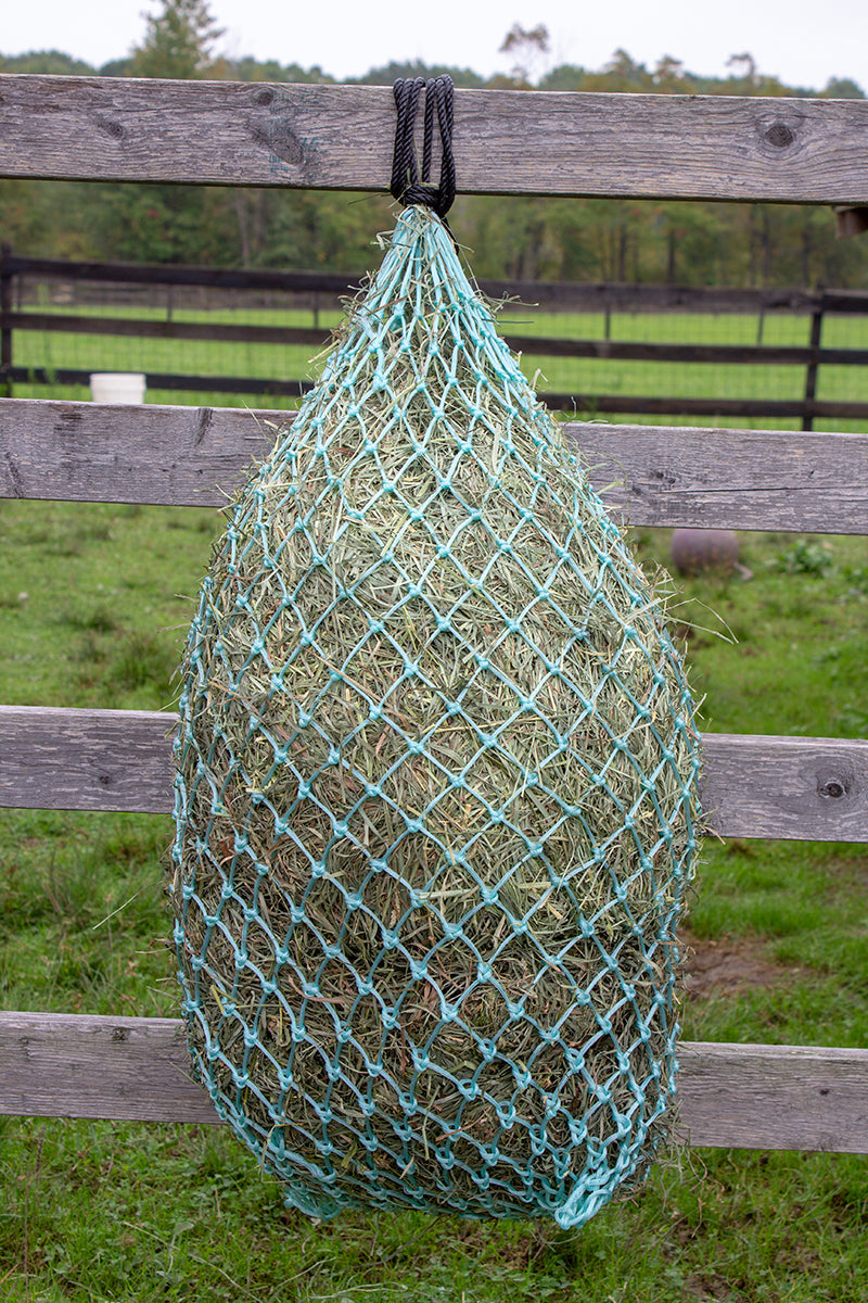 Hanging Hay Net for Horses and Livestock Green 