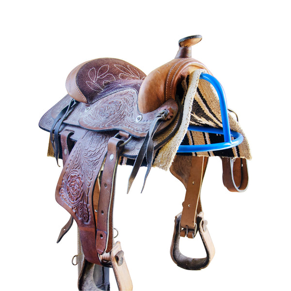 Derby Wall Mount Western or English Saddle Rack with Bridle Hook