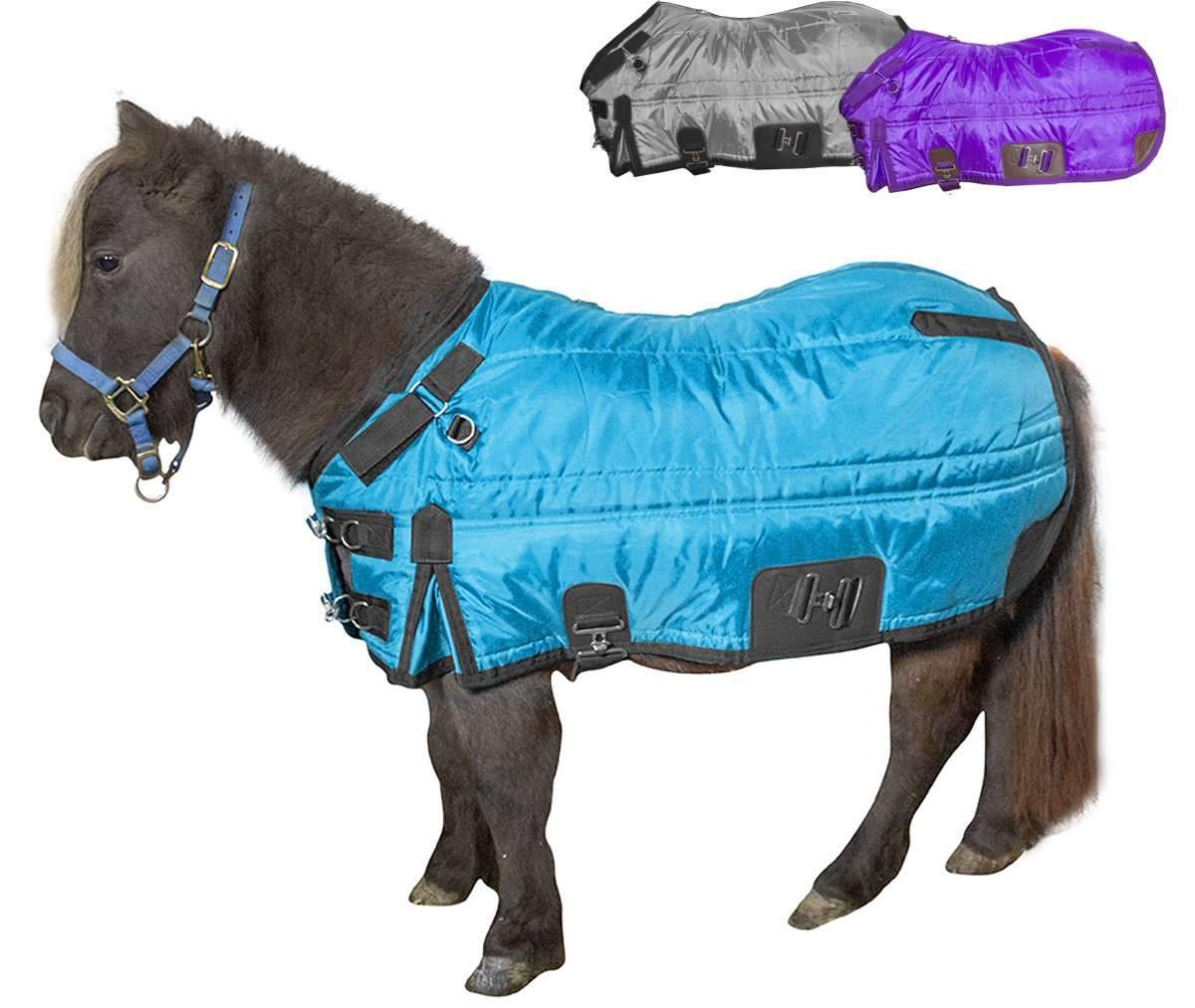 Derby Originals Wind Storm West Coast 420D Medium Weight Winter Mini Horse Pony Stable Blanket  Blue main