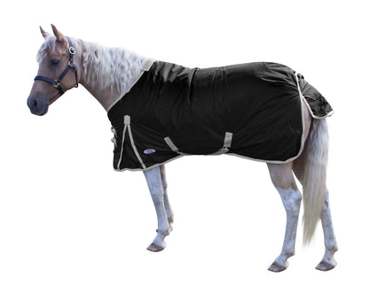 Derby Originals Classic 600D Medium Weight Winter Horse Turnout Blanket 250g Black main