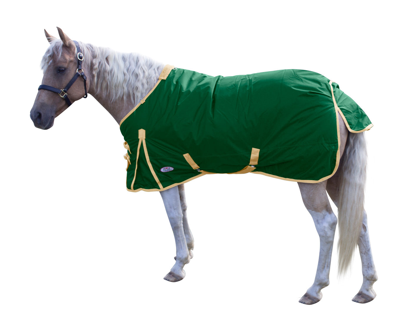 Derby Originals Classic 600D Medium Weight Winter Horse Turnout Blanket 250g Green main