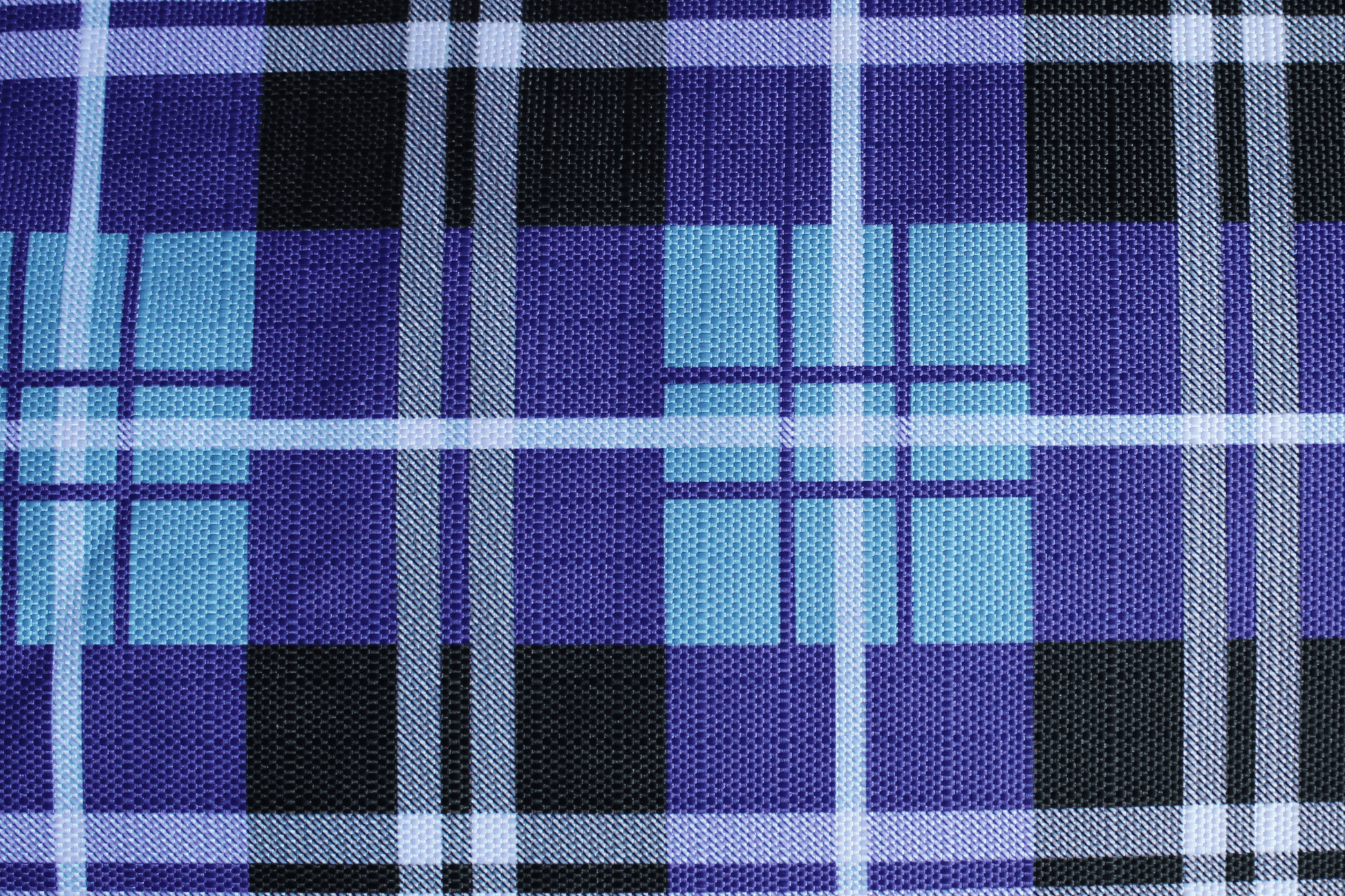 Derby Originals Arctic Purple Plaid 1200D Heavy Weight Winter Horse Turnout Blanket 300g Print closeup