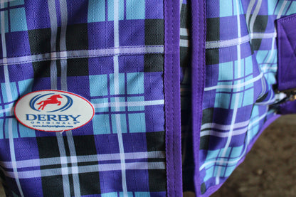 Purple Plaid 1200D Heavy Weight Winter Horse Turnout Blanket 300g