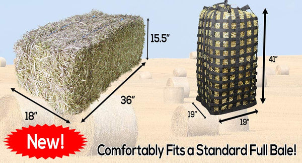 Derby Originals XL Go Around Slow Feeder Horse Hay Bag with Super Tough Bottom and 1 Year Warranty