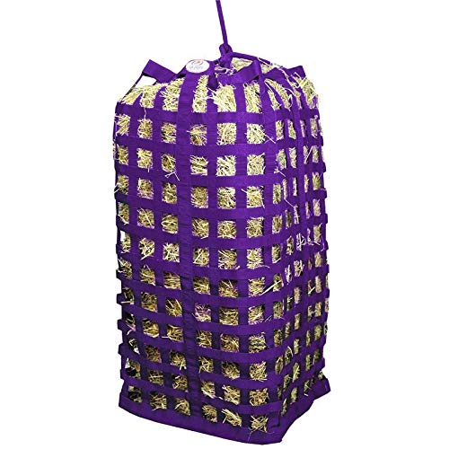 Derby Originals XL Go Around Slow Feeder Horse Hay Bag purple color