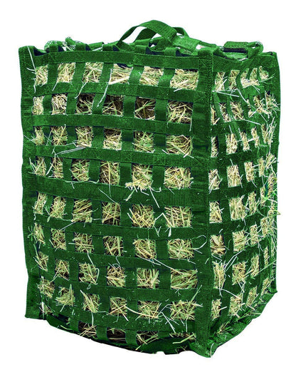 Derby Originals Natural Grazer Slow Feeder Horse Hay Bag with Super Tough Bottom green