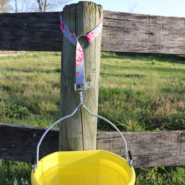 Derby Originals Heavy Duty Adjustable 30” Nylon Hanging Bucket Straps for Water and Feed Buckets - Available in Four Fun Patterns