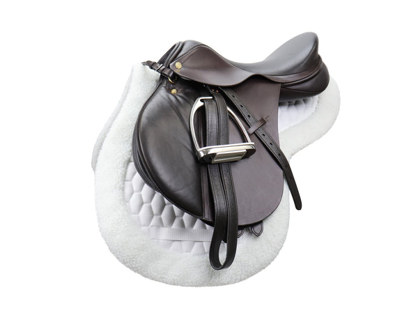 Derby Originals Fleece Padded Contour All Purpose English Saddle Pad