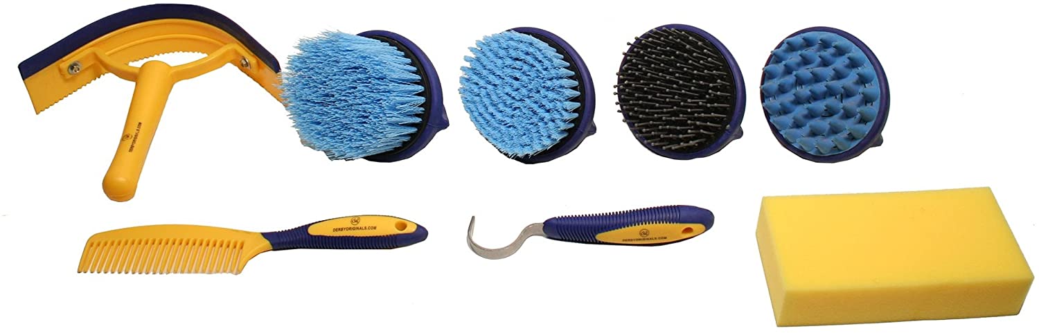 Derby Originals Premium Comfort 9 Item Horse Grooming Kits amazon tool 