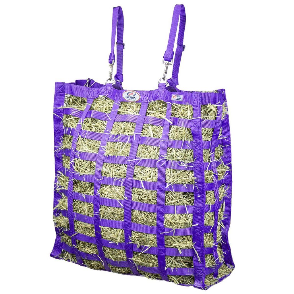 Derby Originals Supreme Slow Feeder Horse Hay Bag Purple